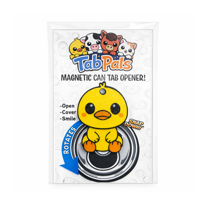 Waddles the Duck – Magnetic Can Tab Opener & Drink Cover
