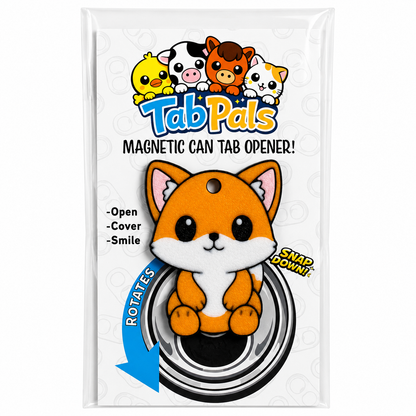 Sly The Fox– Magnetic Can Tab Opener & Drink Cover