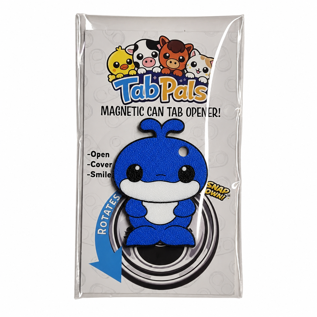 Finn The Whale – Magnetic Can Tab Opener & Drink Cover